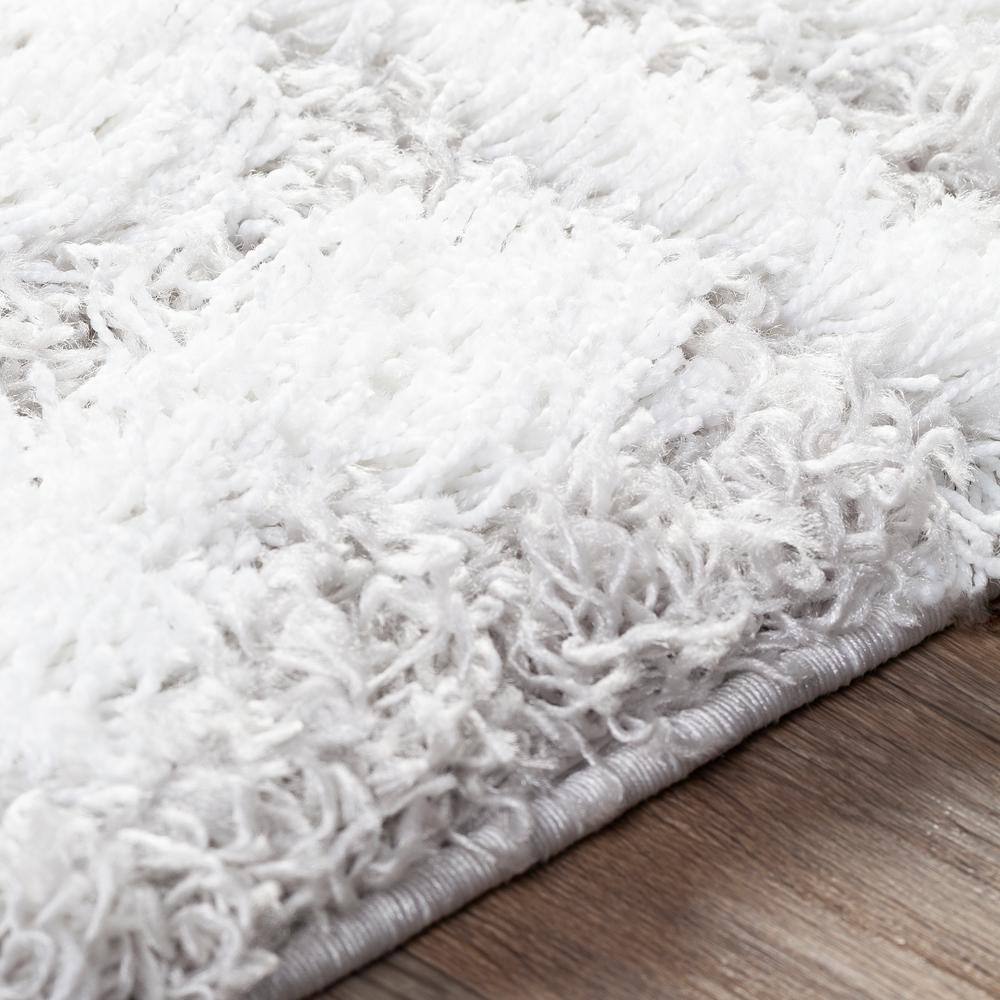 Off-White and Light Gray Moroccan Shag Area Rug, 10' x 14'