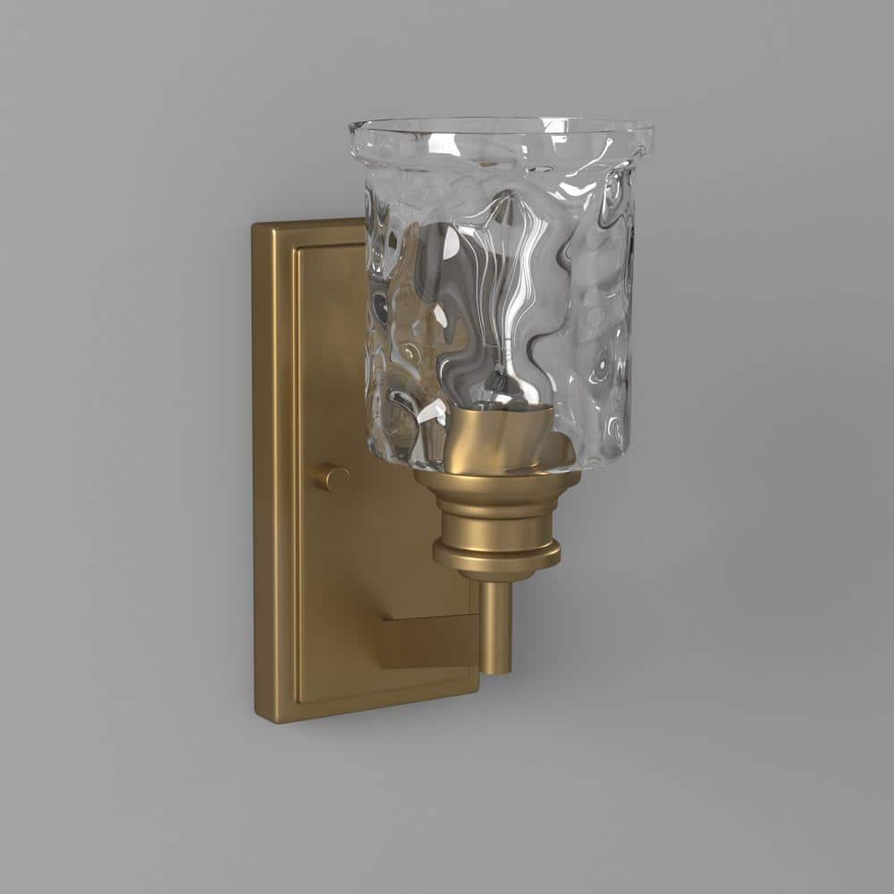 Drake Modern Minimalist Brushed Gold Wall Sconce