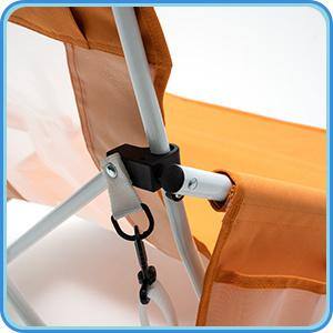 ITOPFOX Orange Steel Portable Folding Camping Chair for Outdoor