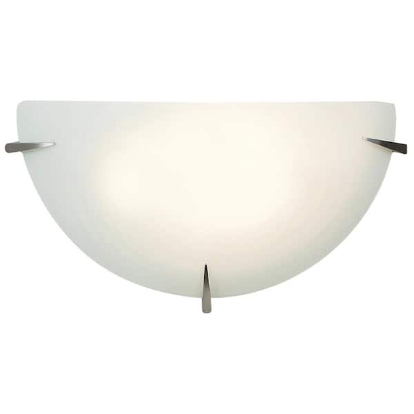 Access Lighting Zenon 1-Light Brushed Steel Wall Sconce