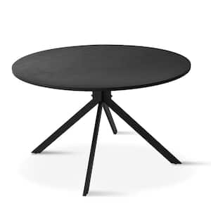 Jones 43 in. x 43 in. Black Pedestal Dining Table
