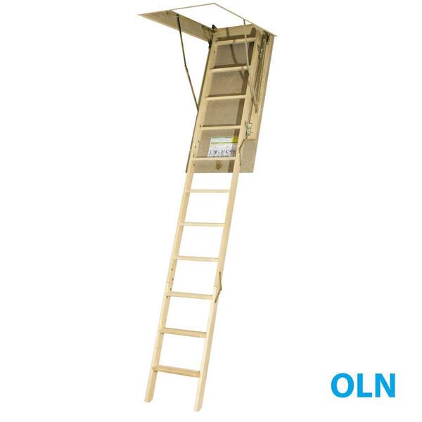 Fakro 10 ft., 54 in. x 22-1/2 in. Wood Attic Ladder with 250 lb. Load Capacity Type I Duty Rating