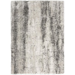 Sweet Dreams 5 ft. X 7 ft. Ivory/Charcoal Contemporary Abstract Area Rug