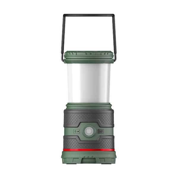 EAL35R 1000 Lumens Voice Activated Rechargeable Camping Lantern Flashlight, Forest Green