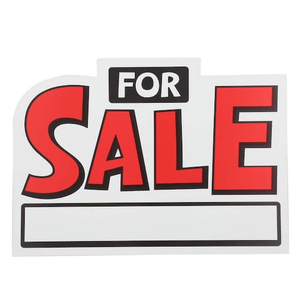 Everbilt 10 in. x 14 in. 2D Shaped for Sale Sign