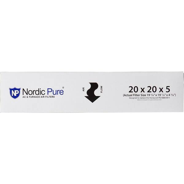 Nordic Pure 20 in. x 20 in. x 5 in. Honeywell/Lennox Replacement MERV 13  Air Filter (2-Pack) 20x20x5HM13-2 - The Home Depot