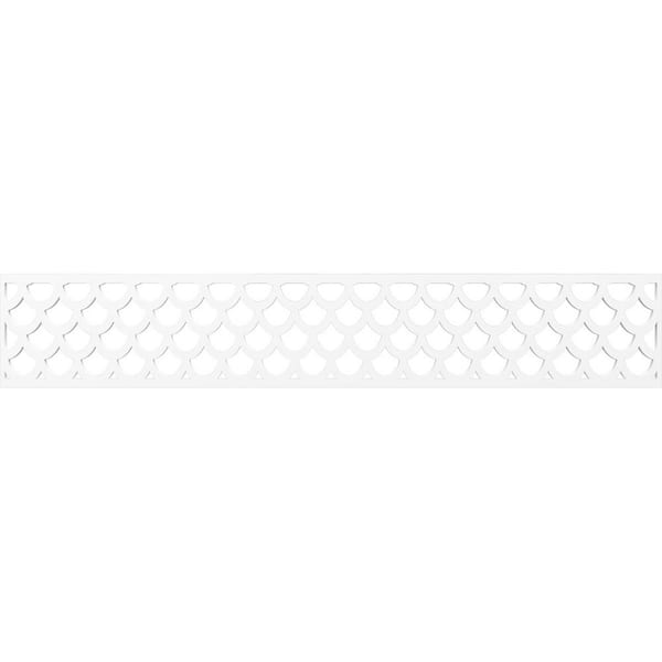 Ekena Millwork Hudson Fretwork 0.375 in. D x 46.625 in. W x 8 in. L PVC Panel Moulding
