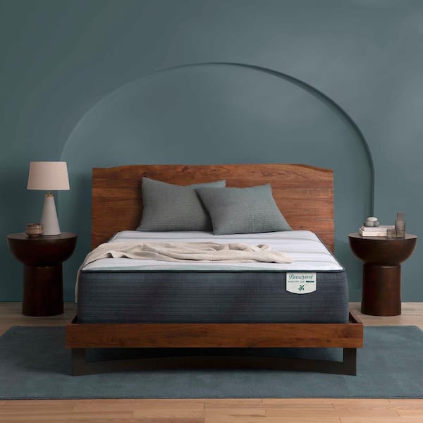 Beautyrest Harmony Lux Hybrid Ocean View Island Queen Firm 13 in. Low Profile Mattress Set
