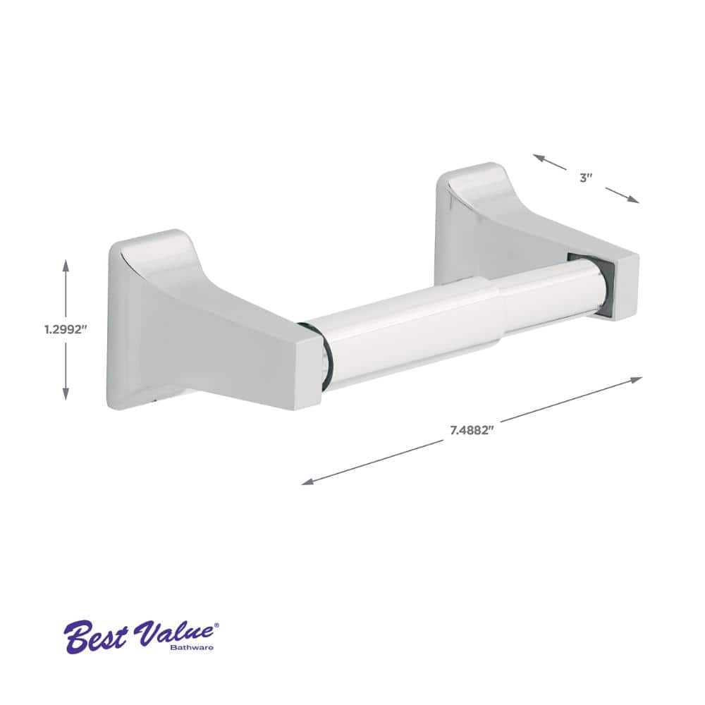 Ventura Polished Chrome Wall Mounted Toilet Paper Holder