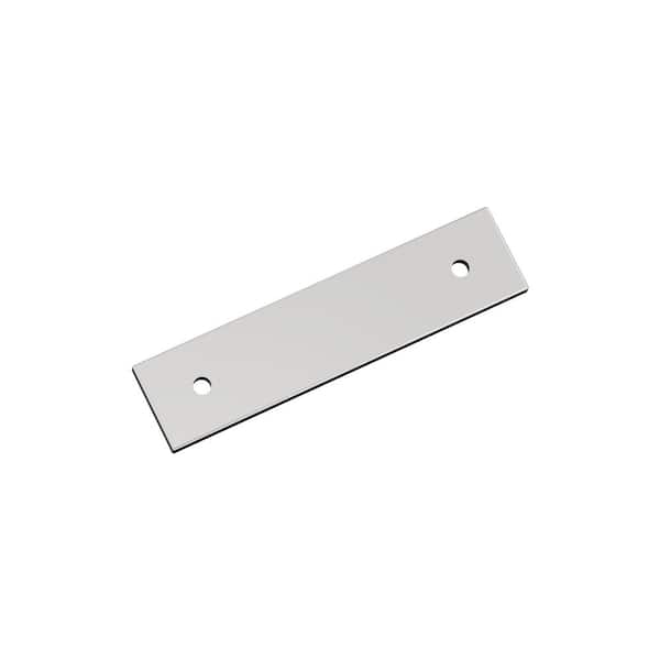 Ladera 3 in. Center-to-Center Rectangle Polished Chrome Pull Cabinet Backplate