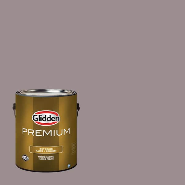 Glidden Premium 1 gal. PPG1014-5 Gray Violet Semi-Gloss Exterior Paint