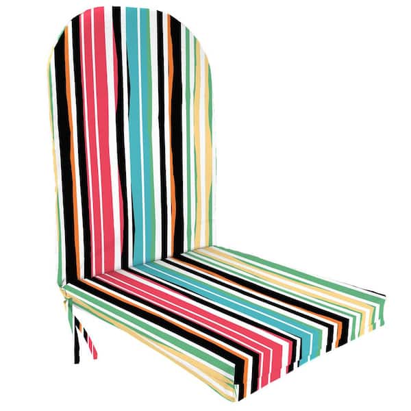 Jordan Manufacturing 19 in. L x 50.5 in. W x 4 in. T Outdoor Adirondack Chair Cushion in Mercer Citrus