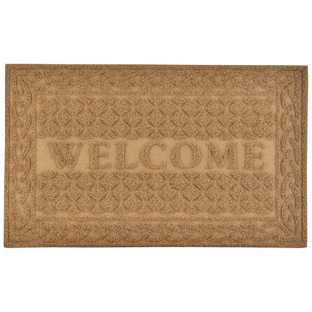 SUPERIO Superior Natural Lattice 18 in. x 30 in. Coir Door Mat 684