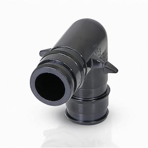 1/2 in. PEX-A 90-Degree Plastic Poly Alloy Expansion Barb Connections Elbow Pipe Fitting in Black