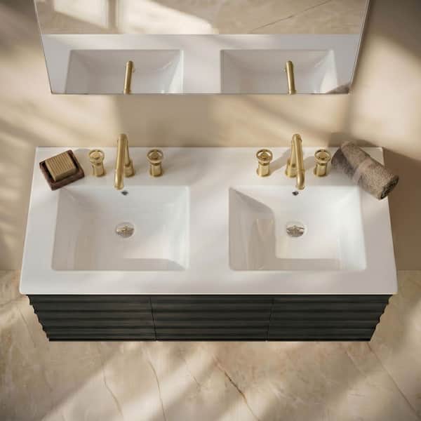 18.5 in. W x 47.88 in. D Ceramic Vanity Top in White