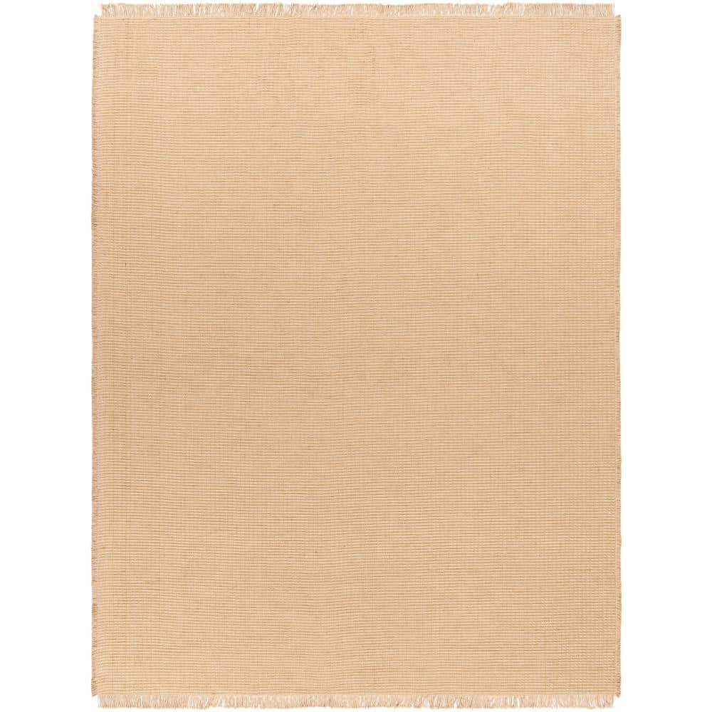 Natural Jute and Polypropylene Rectangular Area Rug, 7'10" x 10'
