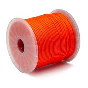 Neon Orange Nylon Micro Cord Paracord (1000') USA - Blade HQ
