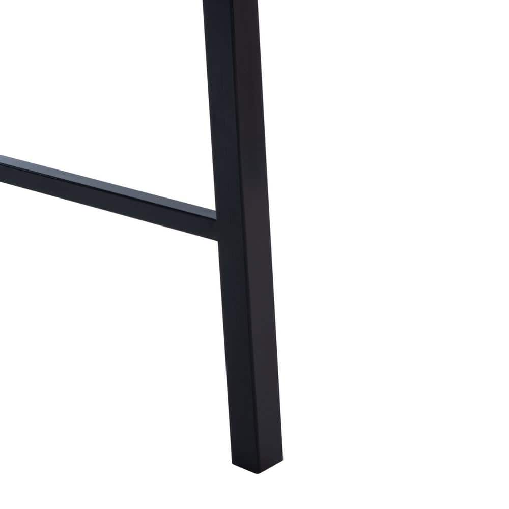 Bernhart 46" Walnut and Black Sawhorse Writing Desk