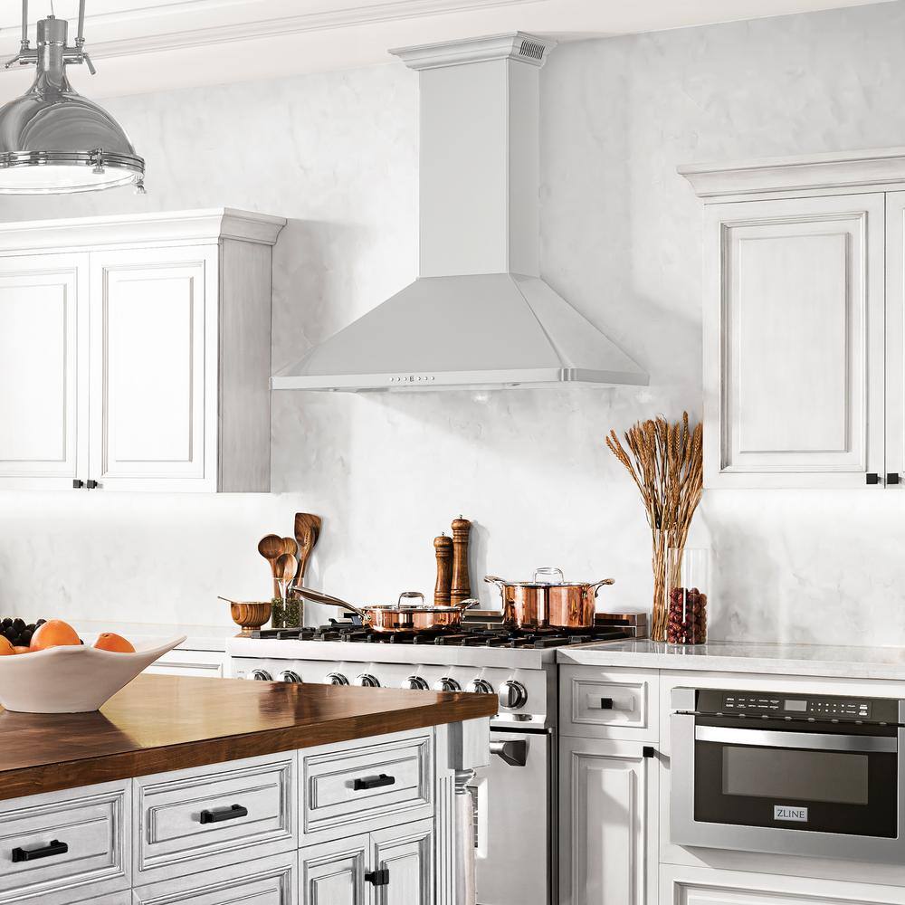 36-inch Stainless Steel Wall Mount Range Hood with Bluetooth Speakers