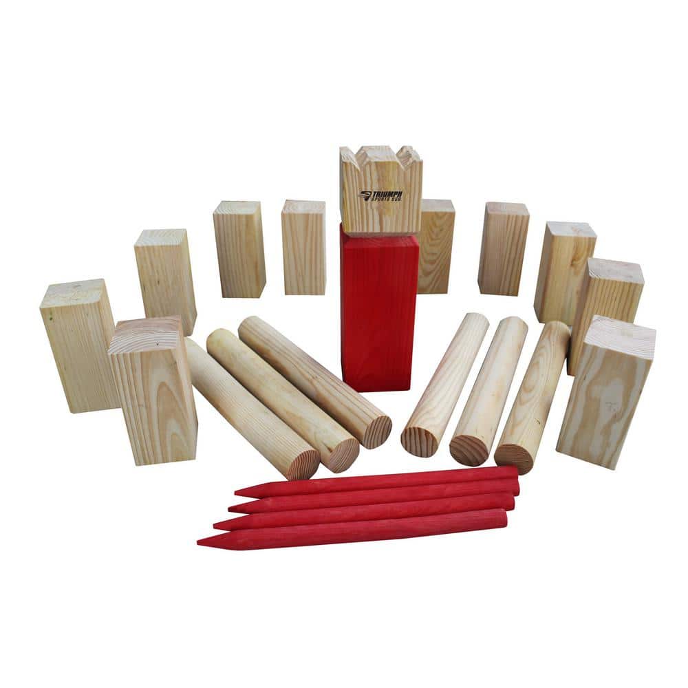 Wood Number Kubb Set Shotting Outdoor Garden Yard Lawn Game Family  ❤ US US e 