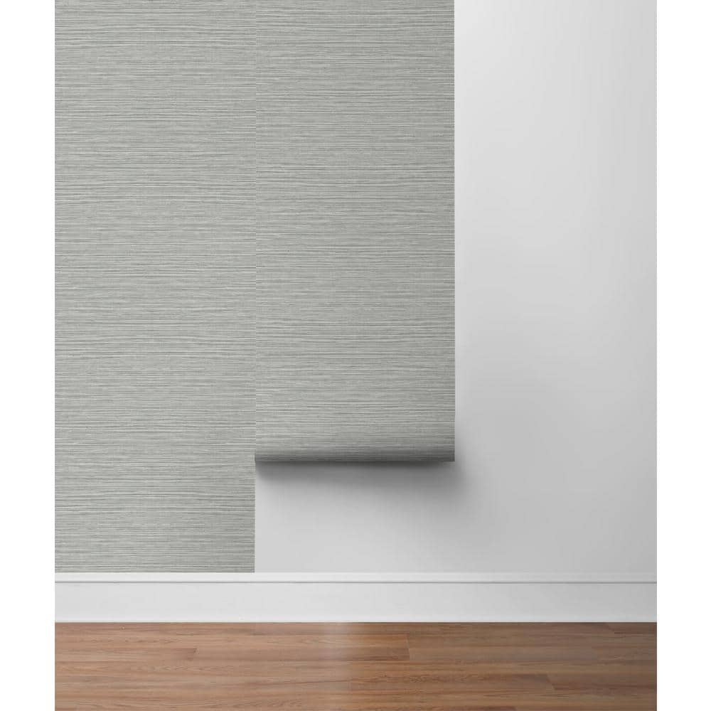 Harbor Mist Gray Vinyl Peel & Stick Wallpaper Roll