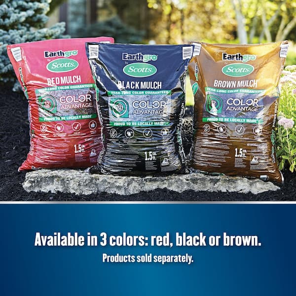 Earthgro 1.5 cu. ft. Brown Wood Shredded Bagged Mulch 88659180 - The Home  Depot