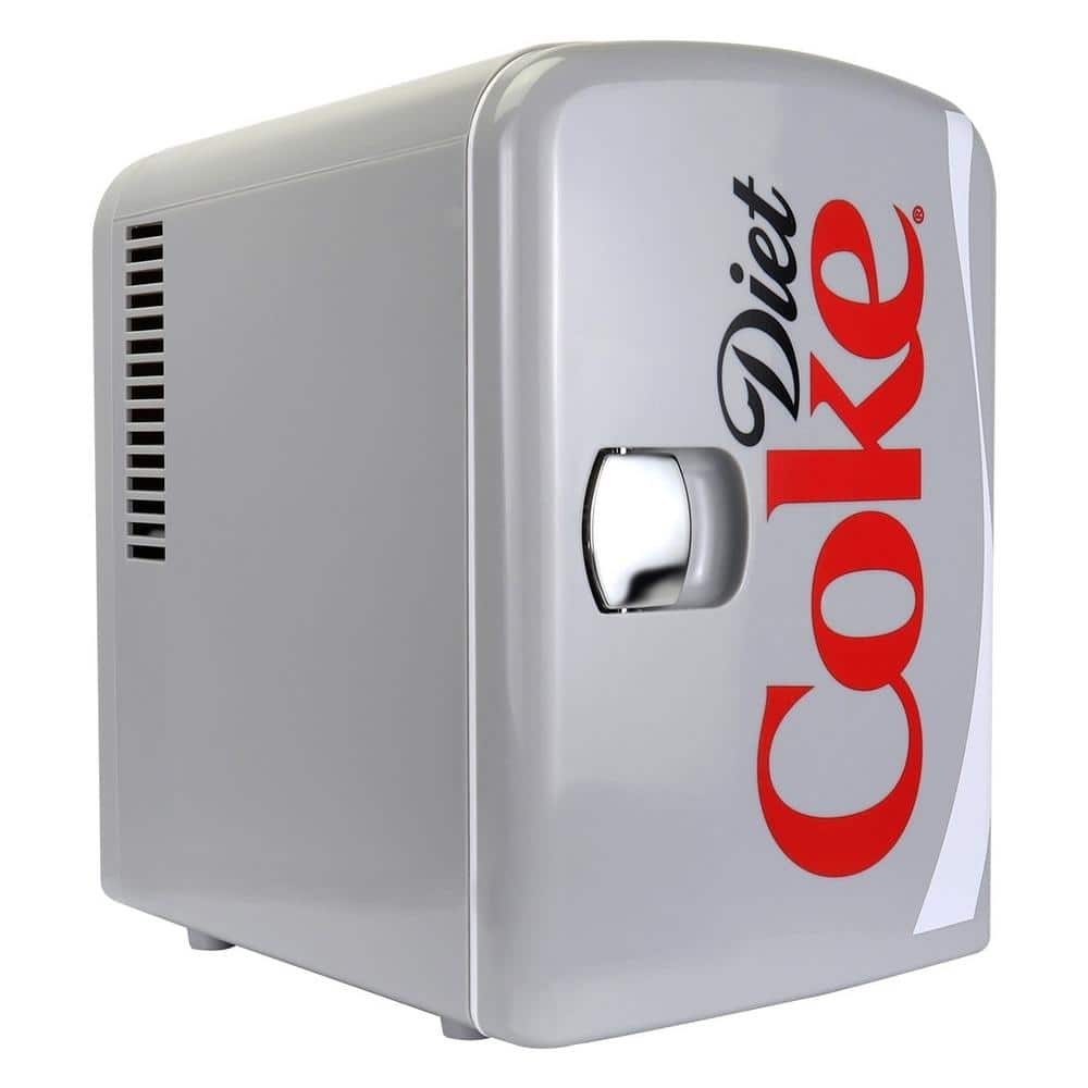 Diet Coke 4.2 qt./0.14 cu. ft. 6 Can AC/DC Mini Cooler/Mini Fridge in ...