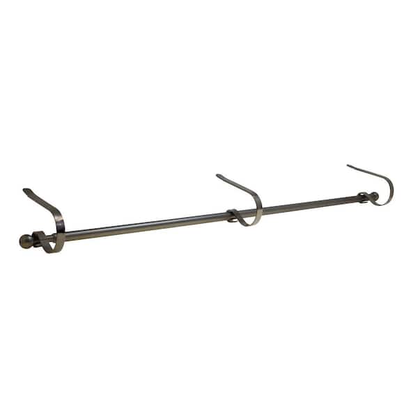 MantleClip Stocking Pewter Rod Stocking Holder (4-Pack)