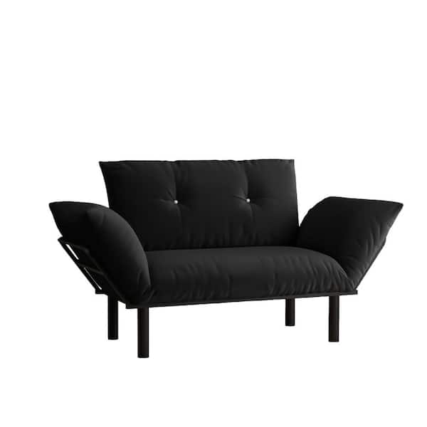 47.6 in. W Velvet 2 Seats Loveseat Sofa Couch with Convertible Tray Ergonomic Armrest Apartment Living Room in Pink