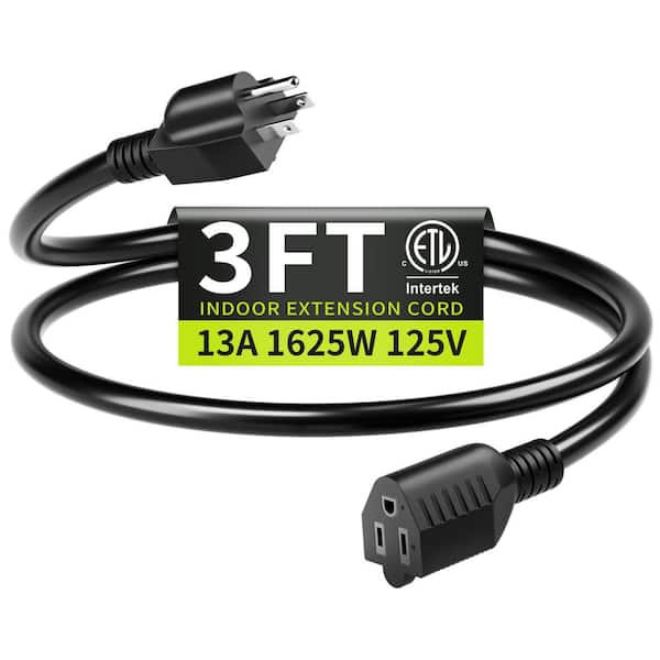 Teravail Coronado / 29×2.8 Black 2本 3 ft. 16/3-Gauge Indoor Extension Cord Black Flexible Strain