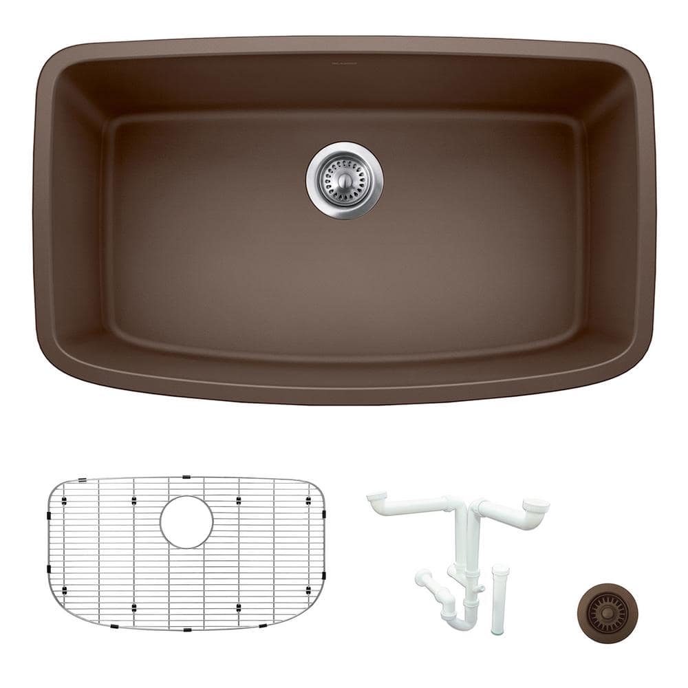 Valea 32 in. Undermount Single Bowl Cafe Granite Composite Kitchen Sink Kit