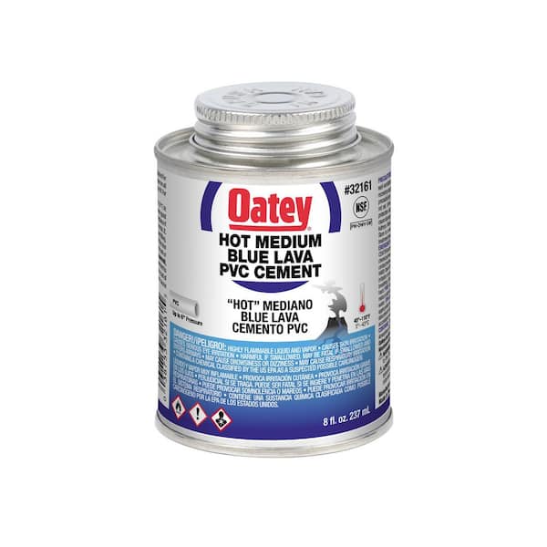 Oatey Blue Lava 8 oz. Medium Blue PVC Cement 321613 - The Home Depot