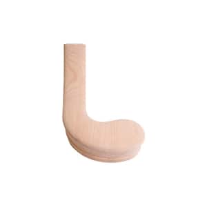 7245 Red Oak Right Hand Turnout - 6210 Wood Staircase Handrail Fitting for Stair Remodel