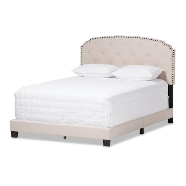 Baxton Studio Lexi Beige Fabric Upholstered Full Bed 28862 7436 HD