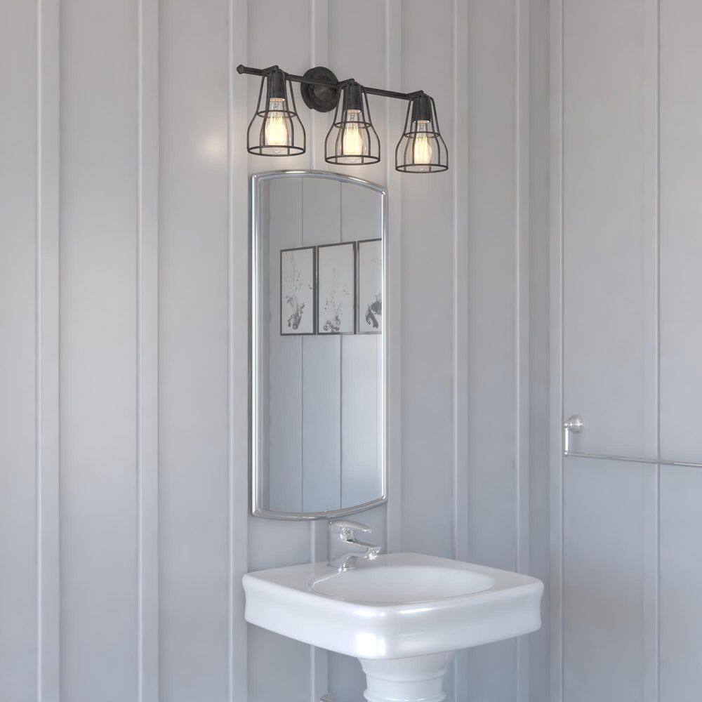 Clybourn Adjustable 3-Light Vanity in Oil Rubbed Bronze