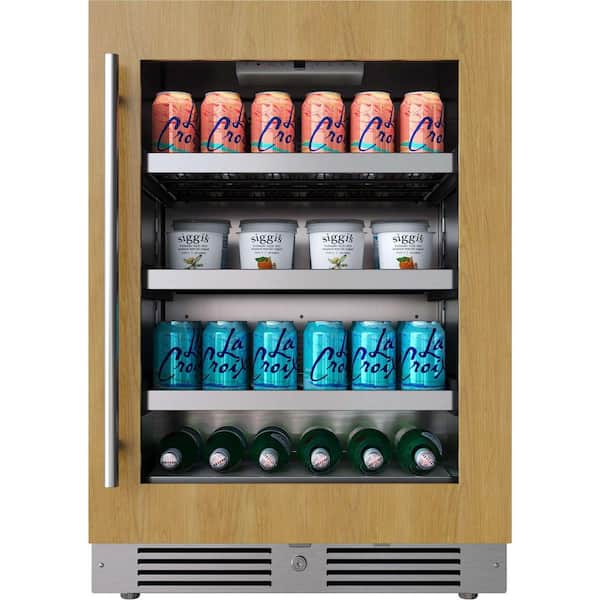24 in. Single Zone 154-Cans Beverage Cooler in Panel Ready