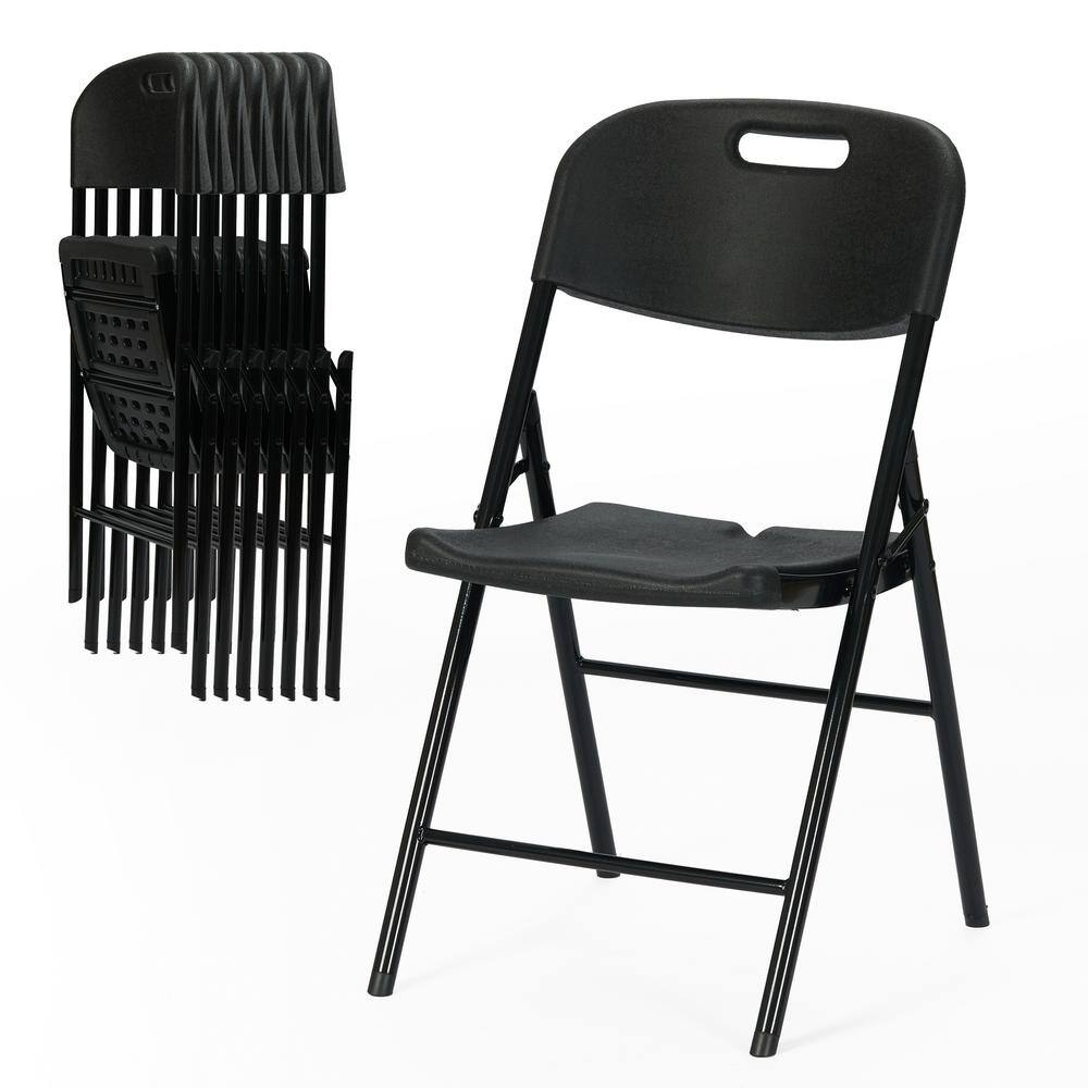 Jinseed Durable Sturdy Plastic Folding Chair 650lb. Capacity for