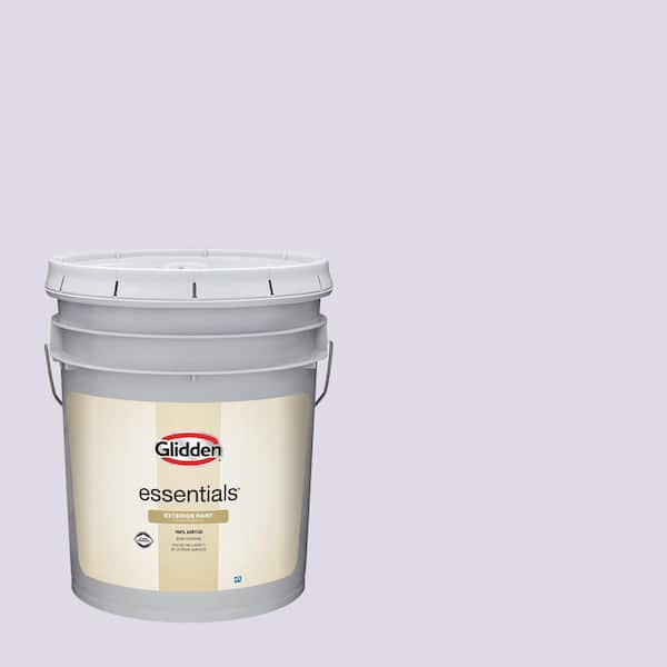 Glidden Essentials 5 gal. PPG1175-2 Pale Orchid Satin Exterior Paint
