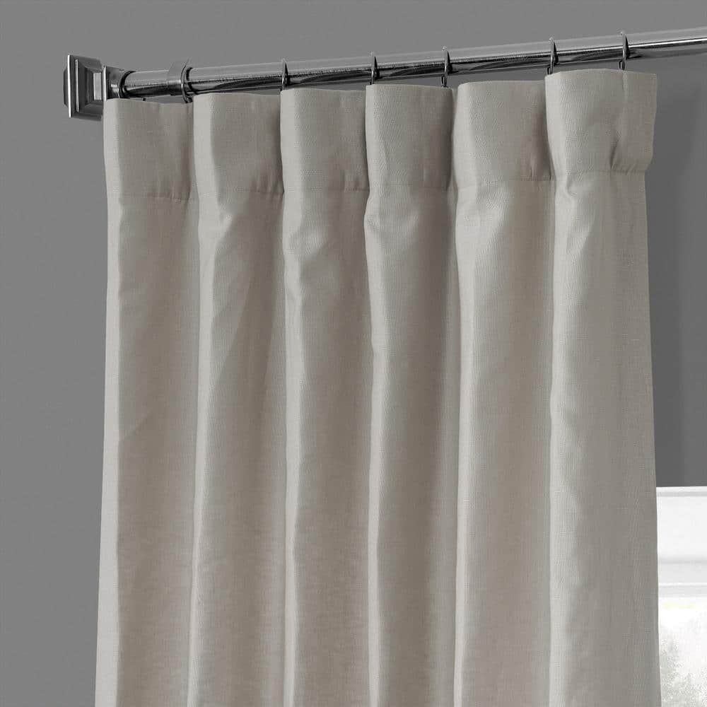 Fresh Khaki 96" Linen Room Darkening Curtain Panel