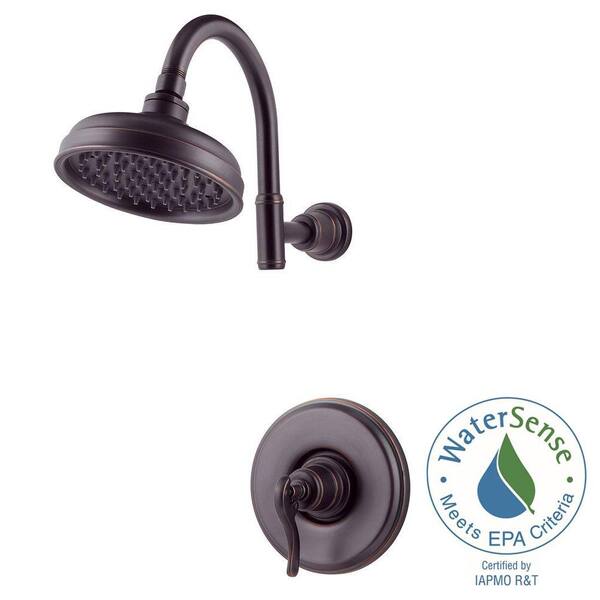 Pfister Ashfield Single-Handle Shower Faucet Trim Kit in Tuscan Bronze (Valve Not Included)