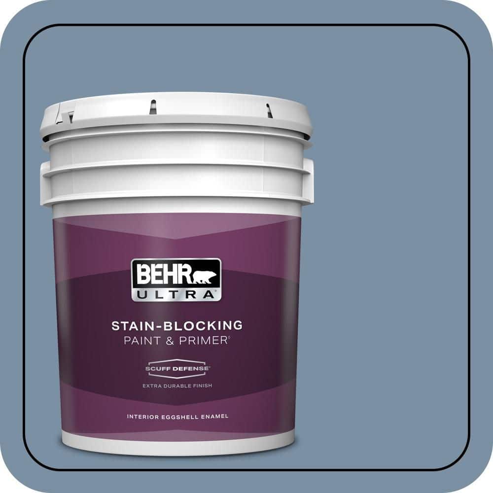 5 gal. #S510-4 Jean Jacket Blue Extra Durable Eggshell Enamel Interior Paint & Primer price history on PriceWatchPro