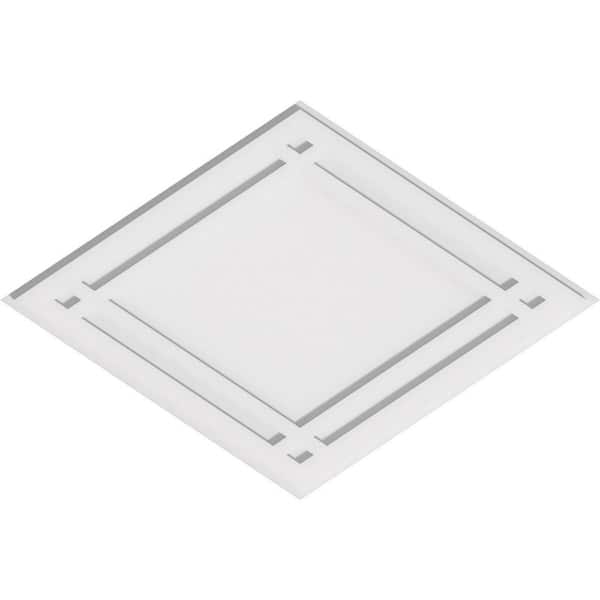 Ekena Millwork 1 in. P X 32 in. W X 21-3/8 in. H Diamond Architectural Grade PVC Contemporary Ceiling Medallion