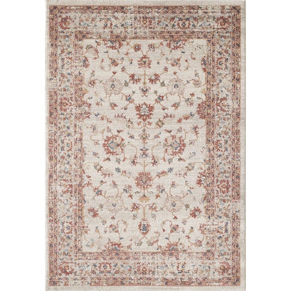 Abani Babylon Beige 7 ft. 9 in. x 10 ft. 2 in. Oriental Polypropylene Area Rug