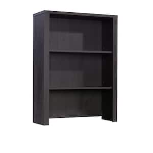 Tiffin Line 31.496 in. Raven Oak Library Desk Hutch with Adjustable Shelves