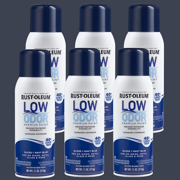 11 oz. Gloss Navy Blue Low Odor Water-Based Spray (Case of 6)