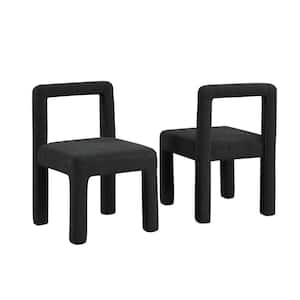 Celeste Black Boucle Dining Chairs (Set of 2)