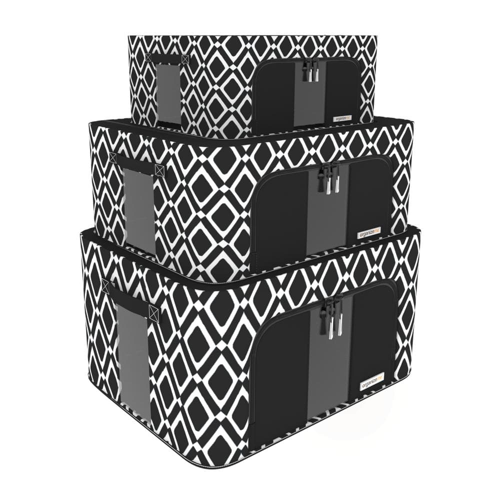 Fab totes 10 Pack Clothes Storage, Foldable Blanket Storage Bags, Storage  Containers for Organizing Bedroom, Closet, Clothing, Comforter,  Organization