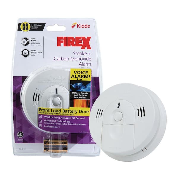 Kidde Battery Smoke and Carbon Monoxide Combination Detector with Voice Alarm 