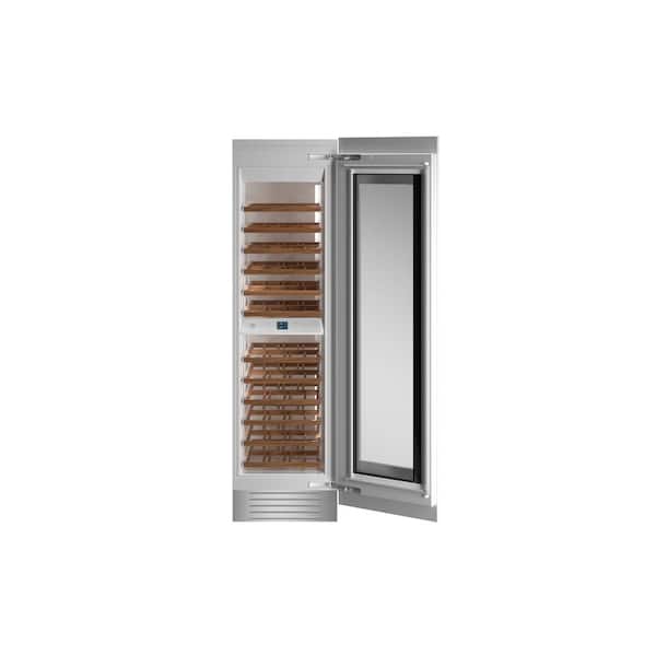 Bertazzoni Dual Zone 80-Bottle Built-In Wine Cooler in Custom Panel