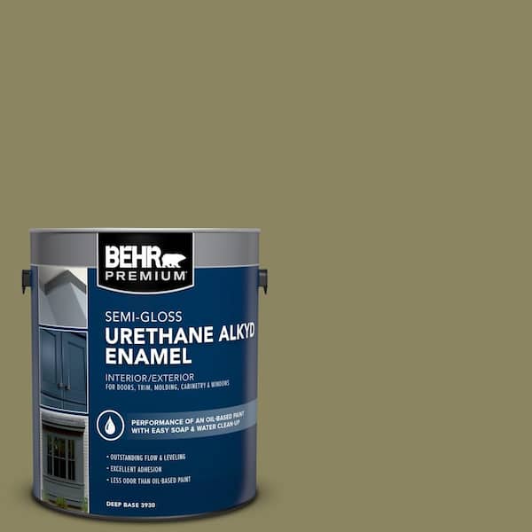 1 gal. #S350-5 Green Scene Urethane Alkyd Semi-Gloss Enamel Interior/Exterior Paint